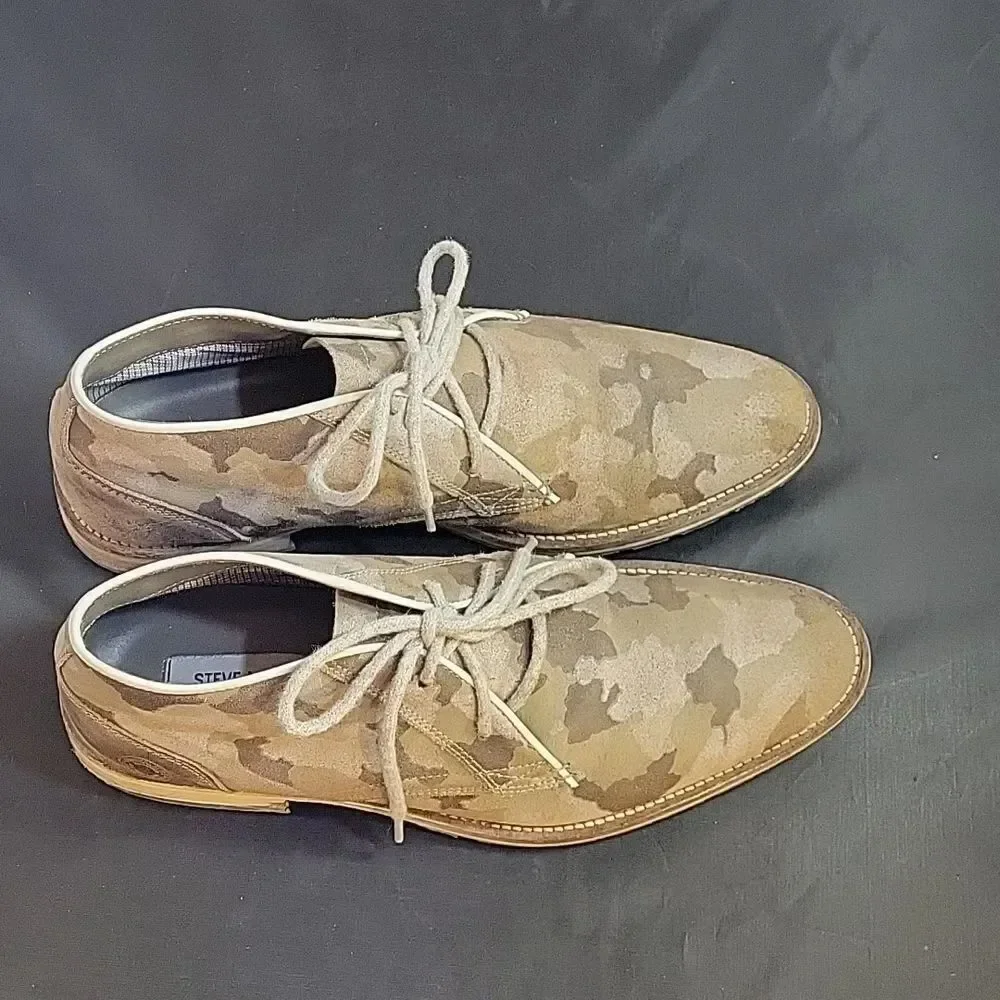 STEVE MADDEN IRVINE LACE-UP CLOSURE MEN'S ANKLE BOOTS